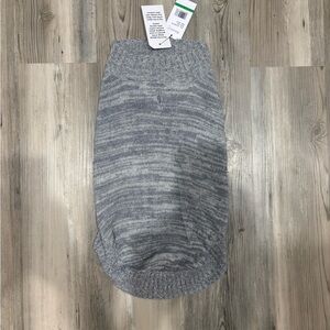 Gray Knit Dog Sweater